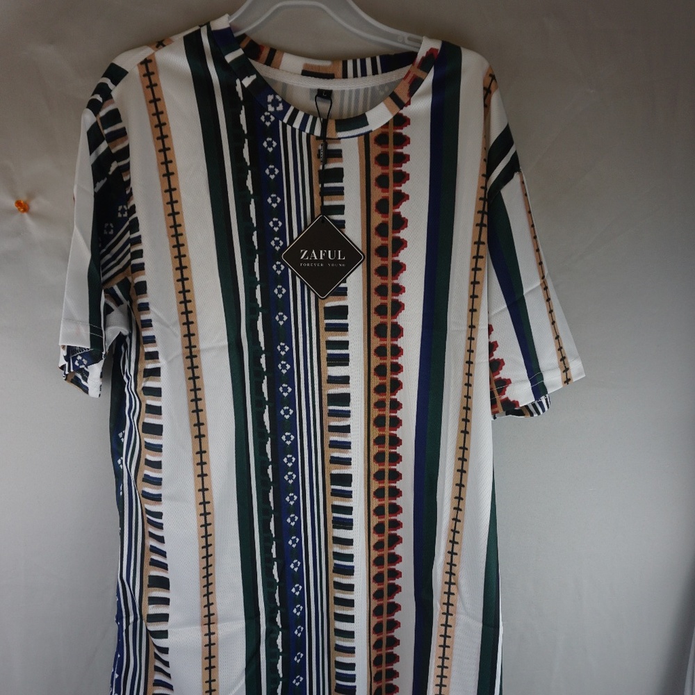 Zaful Men's Large Pullover Short Sleeve Shirt